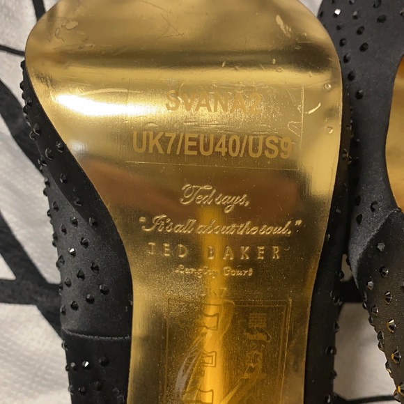 TedBakerStunningSparklingBlackCrystals GoldLining Too Gorgeous to Describe! - Picture 11 of 16